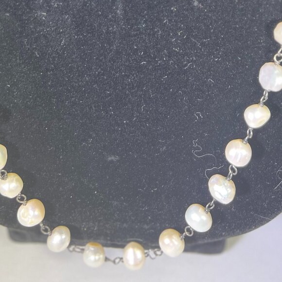 Silpada Sterling Silver Pearl Necklace Flirty 32" Long Retired - Picture 1 of 7